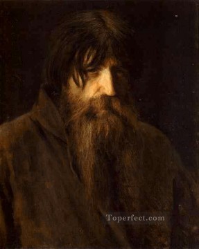 Ivan Kramskoi Painting - Head of an Old Peasant Democratic Ivan Kramskoi